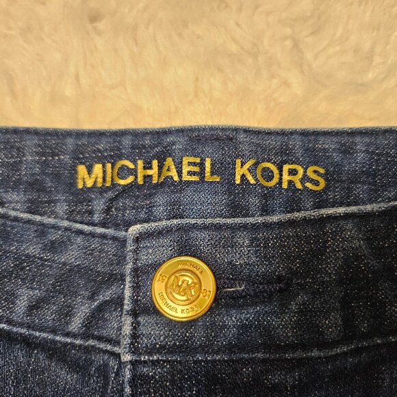 Michael Kors Women's Blue Skinny Blue Denim Jeggings Stretch Crop Size: 5/6 - Picture 8 of 9